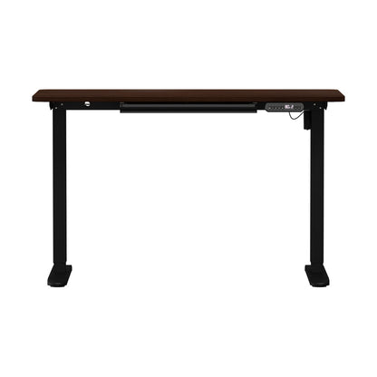 Oikiture 140cm Electric Standing Desk With Drawer Adjustable Black-Standing Desk-PEROZ Accessories