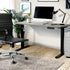 Oikiture Electric Standing Desk Single Motor Black & Grey-Oak 140CM-Standing Desk-PEROZ Accessories
