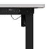 Oikiture Electric Standing Desk Single Motor Black & White 140CM-Standing Desk-PEROZ Accessories