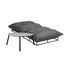 Livsip Outdoor Sun Lounger with Table Patio Set Grey-Sun Bed-PEROZ Accessories