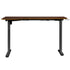 Oikiture L-shape Electric Standing Desk Single Motor 145CM Black & Walnut-Standing Desk-PEROZ Accessories