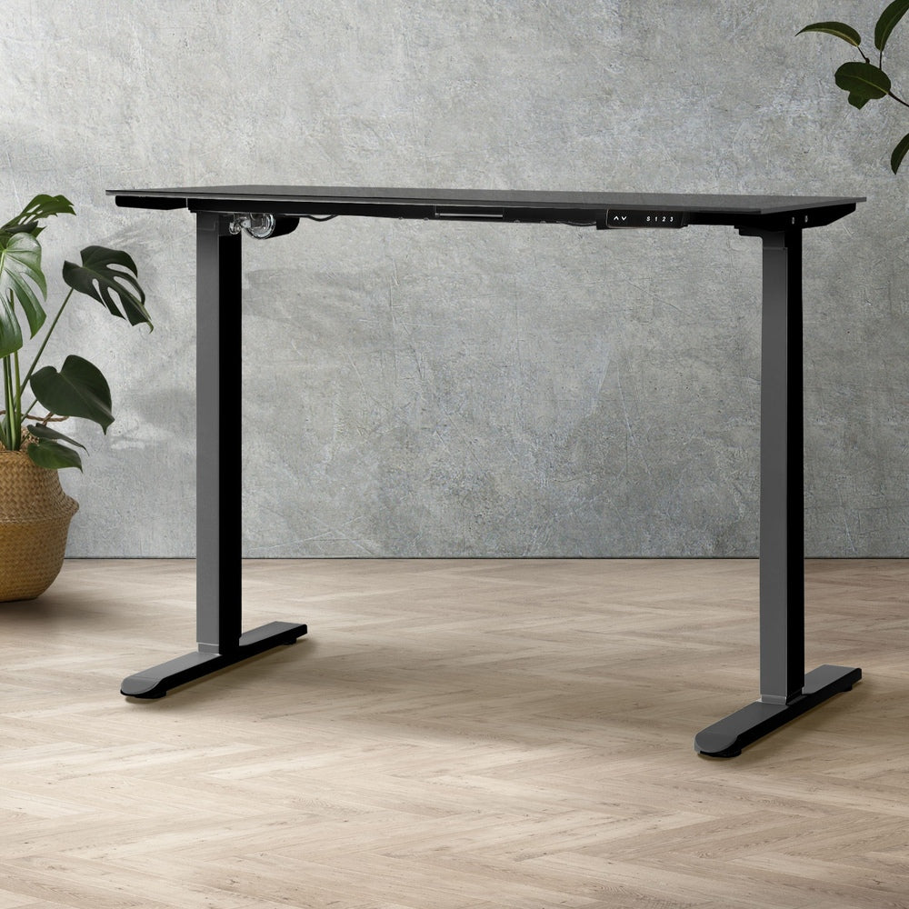 Oikiture Standing Desk Frame Only Height Adjustable Motorised Sit Stand Table-Office Desks-PEROZ Accessories