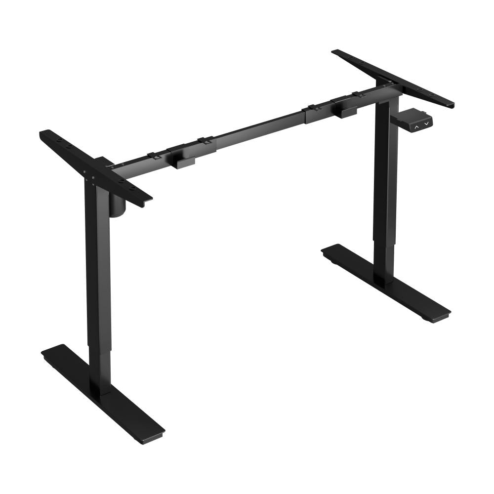 Oikiture Standing Desk Frame Only with Single Motor Electric Sit Stand Desk Adjustable Height Workstation Black-Electric Standing Desks-PEROZ Accessories