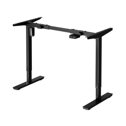 Oikiture Standing Desk Frame Only with Single Motor Electric Sit Stand Desk Adjustable Height Workstation Black-Electric Standing Desks-PEROZ Accessories