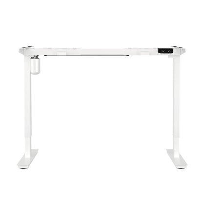 Oikiture Standing Desk Frame Only with Single Motor Electric Sit Stand Desk Adjustable Height Workstation White-Electric Standing Desks-PEROZ Accessories