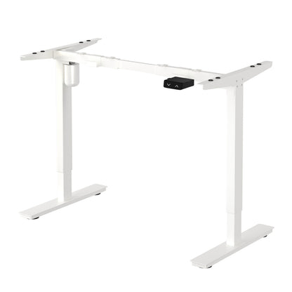 Oikiture Standing Desk Frame Only with Single Motor Electric Sit Stand Desk Adjustable Height Workstation White-Office Desks-PEROZ Accessories