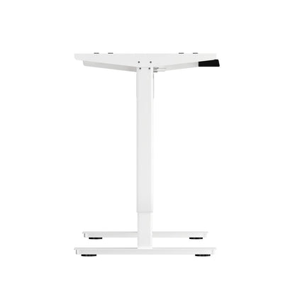 Oikiture Standing Desk Frame Only with Single Motor Electric Sit Stand Desk Adjustable Height Workstation White-Electric Standing Desks-PEROZ Accessories