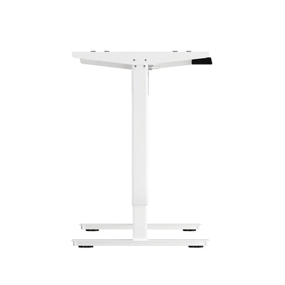Oikiture Standing Desk Frame Only with Single Motor Electric Sit Stand Desk Adjustable Height Workstation White-Office Desks-PEROZ Accessories