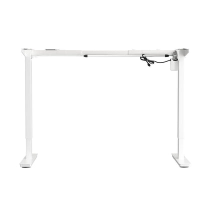Oikiture Standing Desk Frame Only with Single Motor Electric Sit Stand Desk Adjustable Height Workstation White-Electric Standing Desks-PEROZ Accessories