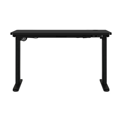 Oikiture Standing Desk Electric Height Adjustable Motorised Sit Stand Desk Rise - Black/Black - 1200mm x 600mm-Office Desks-PEROZ Accessories