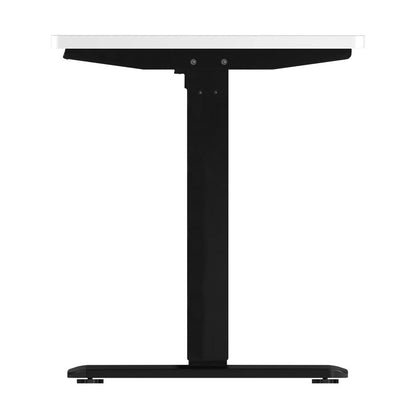 Oikiture Standing Desk Electric Height Adjustable Motorised Sit Stand Desk Rise - Black/White - 1200mm x 600mm-Standing Desks-PEROZ Accessories