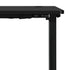 Oikiture Standing Desk Electric Height Adjustable Motorised Sit Stand Desk Rise - Black/Black - 1400mm x 700mm-Office Desks-PEROZ Accessories