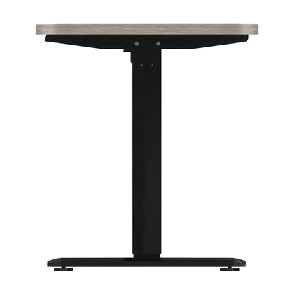 Oikiture 140cm Electric Standing Desk Single Motor Black &amp; Grey-Oak-Standing Desk-PEROZ Accessories