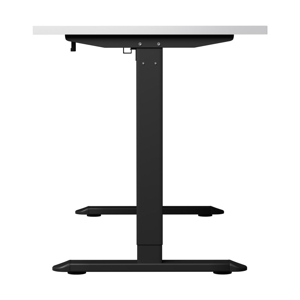 Oikiture Standing Desk Wireless Charging Single Motor 140CM Black &amp; White-Standing Desk-PEROZ Accessories