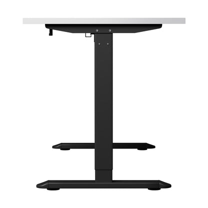 Oikiture Standing Desk Wireless Charging Single Motor 140CM Black &amp; White-Standing Desk-PEROZ Accessories