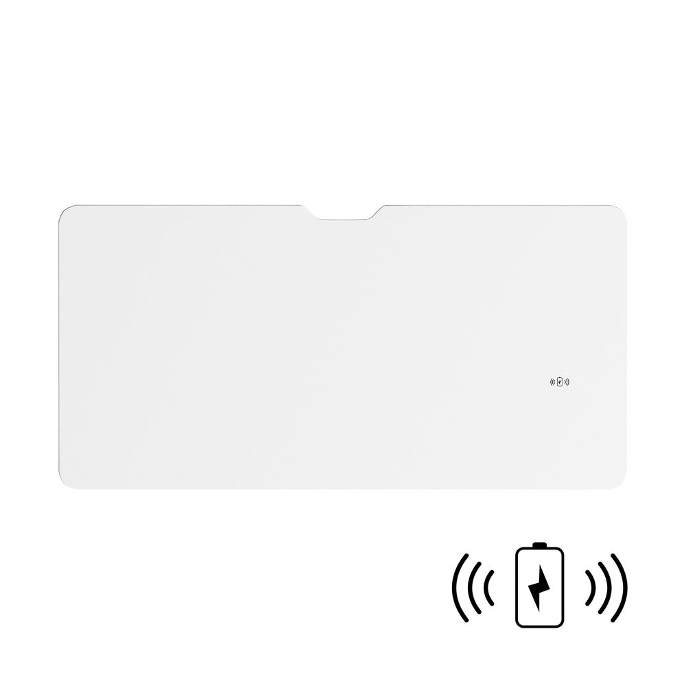 Oikiture Standing Desk Wireless Charging Single Motor 140CM Black &amp; White-Standing Desk-PEROZ Accessories