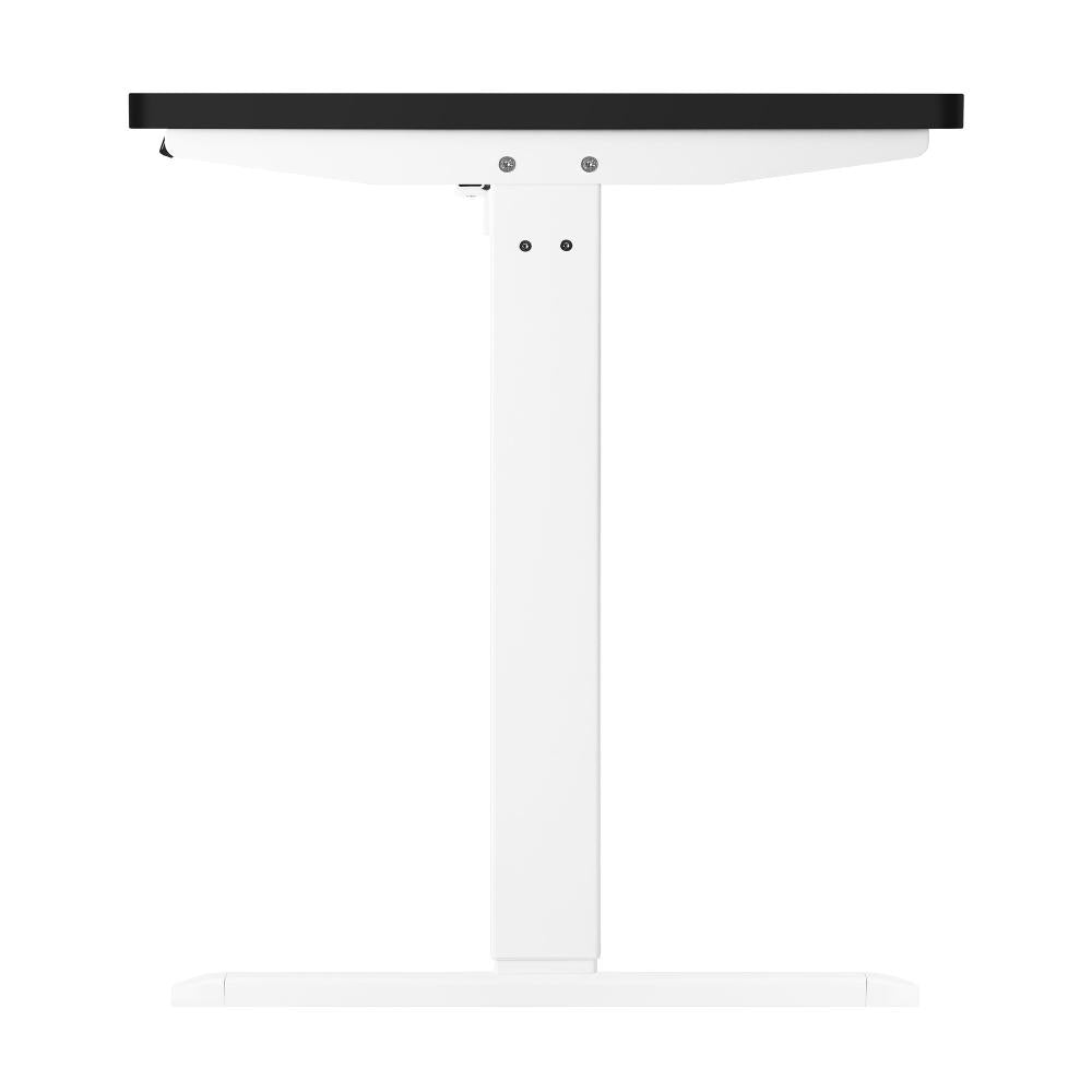 Oikiture Standing Desk Electric Height Adjustable Motorised Sit Stand Desk Rise - White/Black - 1200mm x 600mm-Standing Desks-PEROZ Accessories