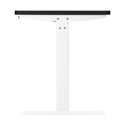 Oikiture Standing Desk Electric Height Adjustable Motorised Sit Stand Desk Rise - White/Black - 1200mm x 600mm-Standing Desks-PEROZ Accessories