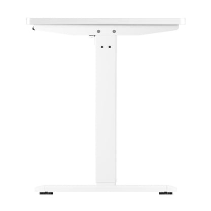 Oikiture Standing Desk Electric Height Adjustable Motorised Sit Stand Desk Rise - White/White - 1200mm x 600mm-Standing Desks-PEROZ Accessories