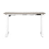 Oikiture 140cm Electric Standing Desk Single Motor White & Grey-Oak-Standing Desk-PEROZ Accessories