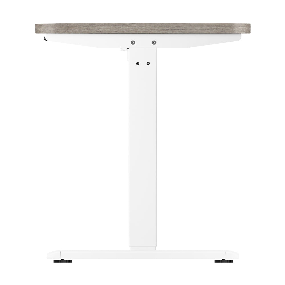 Oikiture 140cm Electric Standing Desk Single Motor White &amp; Grey-Oak-Standing Desk-PEROZ Accessories