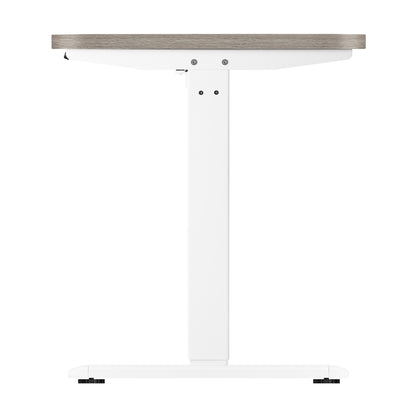 Oikiture 140cm Electric Standing Desk Single Motor White &amp; Grey-Oak-Standing Desk-PEROZ Accessories