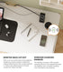 Oikiture Standing Desk Wireless Charging Single Motor 140CM White-Standing Desk-PEROZ Accessories