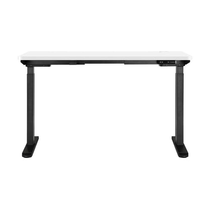 Oikiture Standing Desk Dual Motor Electric Height Adjustable Sit Stand Table - Black/White - 1200mm x 600mm-Standing Desks-PEROZ Accessories