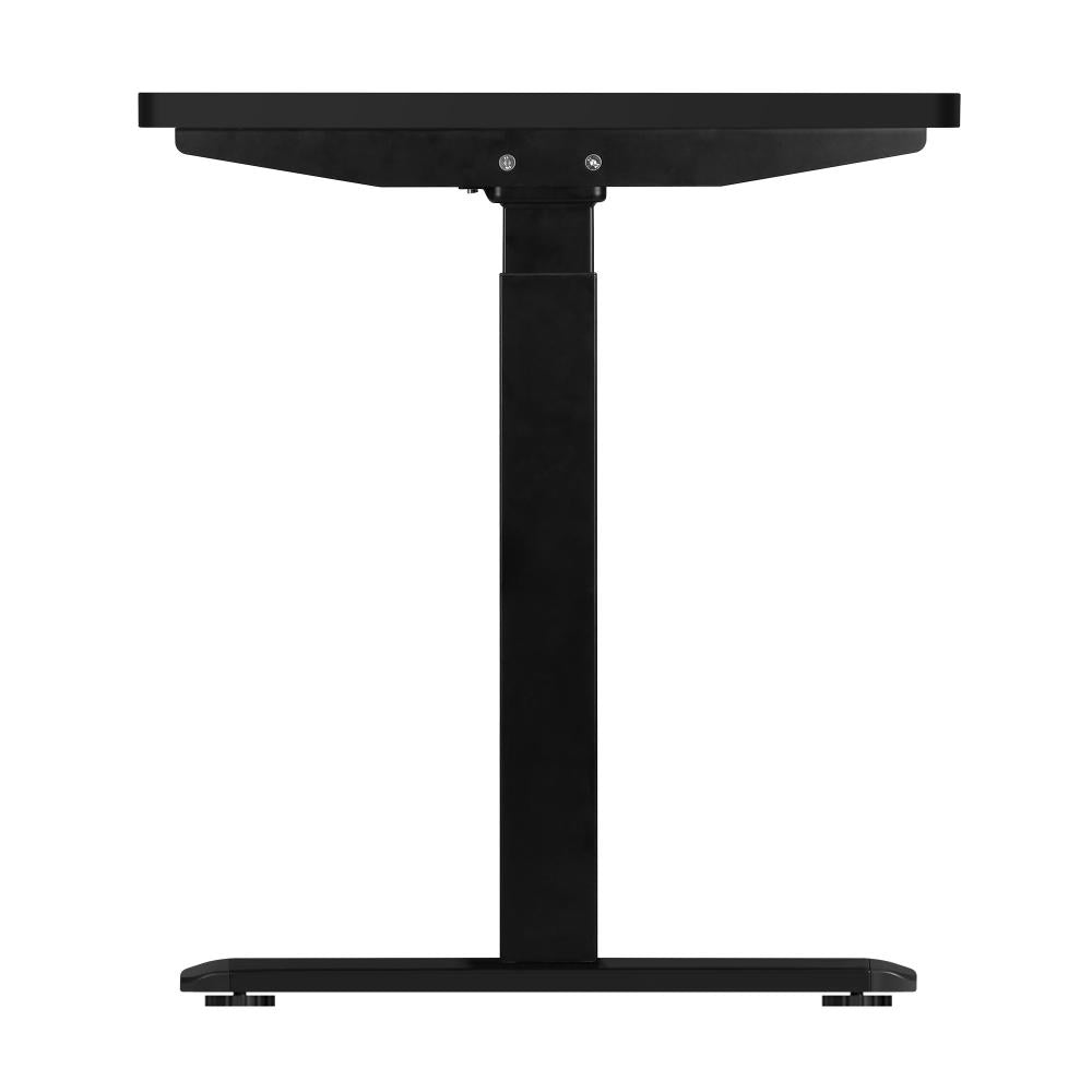 Oikiture Standing Desk Dual Motor Electric Height Adjustable Sit Stand Table - Black/Black - 1400mm x 700mm-Standing Desks-PEROZ Accessories