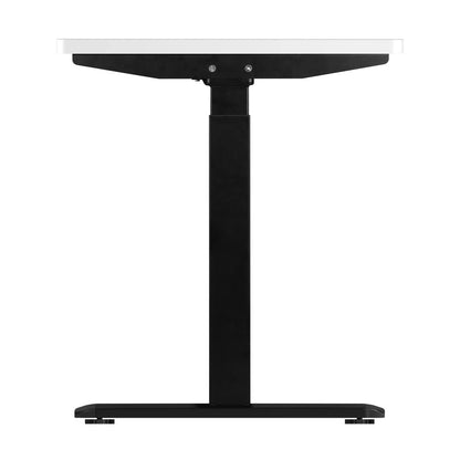 Oikiture Standing Desk Dual Motor Electric Height Adjustable Sit Stand Table - Black/White - 1400mm x 700mm-Standing Desks-PEROZ Accessories