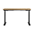 Oikiture Standing Desk Electric Height Adjustable Motorised Sit Stand Desk Rise - Black/Oak - 1500mm x 750mm-Office Desks-PEROZ Accessories