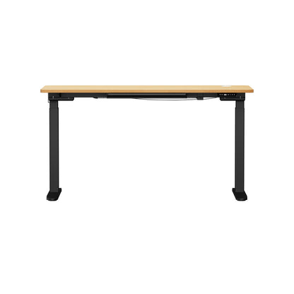 Oikiture 150cm Electric Standing Desk with Drawer Adjustable Black Oak-Standing Desk-PEROZ Accessories