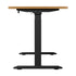 Oikiture Standing Desk Wireless Charging Dual Motor 140CM Black & Oak-Standing Desk-PEROZ Accessories
