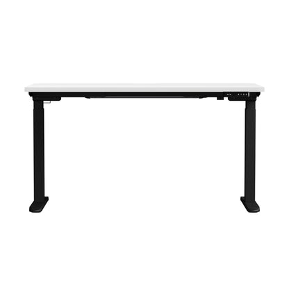 Oikiture Standing Desk Wireless Charging Dual Motor 140CM Black &amp; White-Standing Desk-PEROZ Accessories