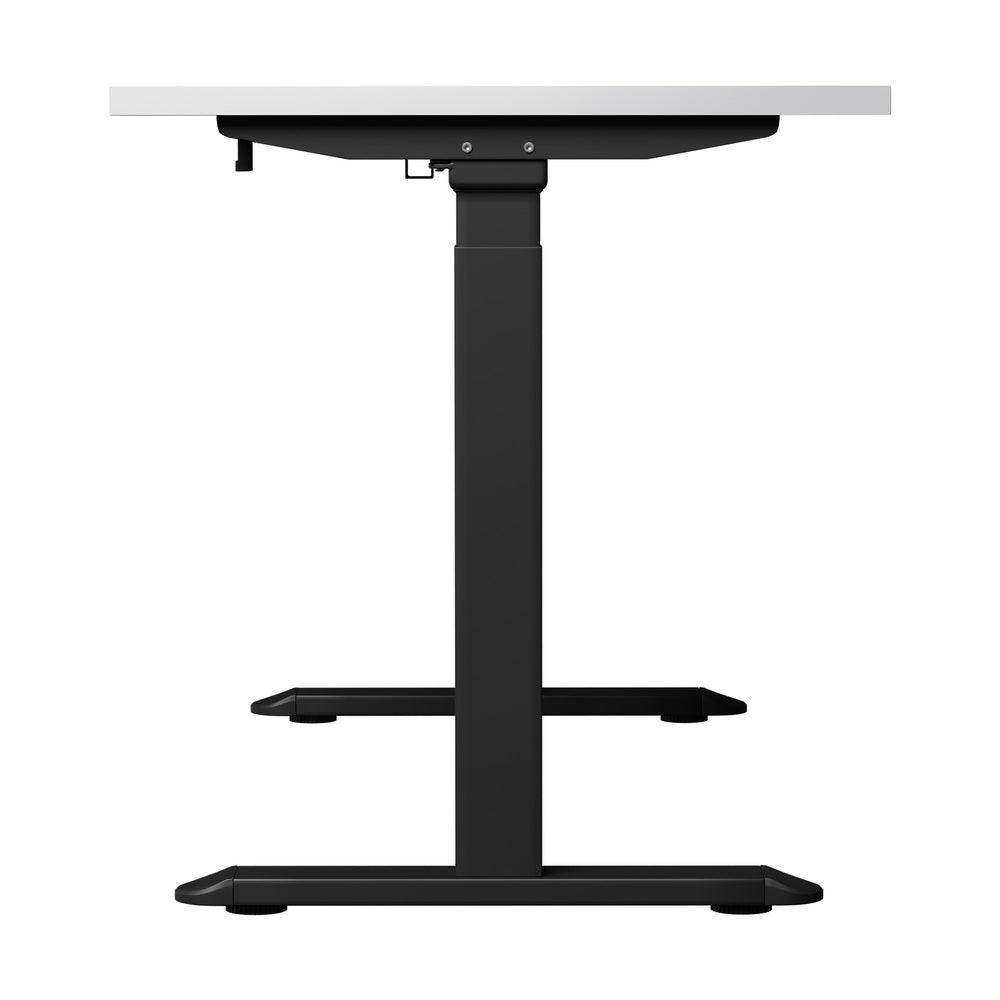 Oikiture Standing Desk Wireless Charging Dual Motor 140CM Black &amp; White-Standing Desk-PEROZ Accessories