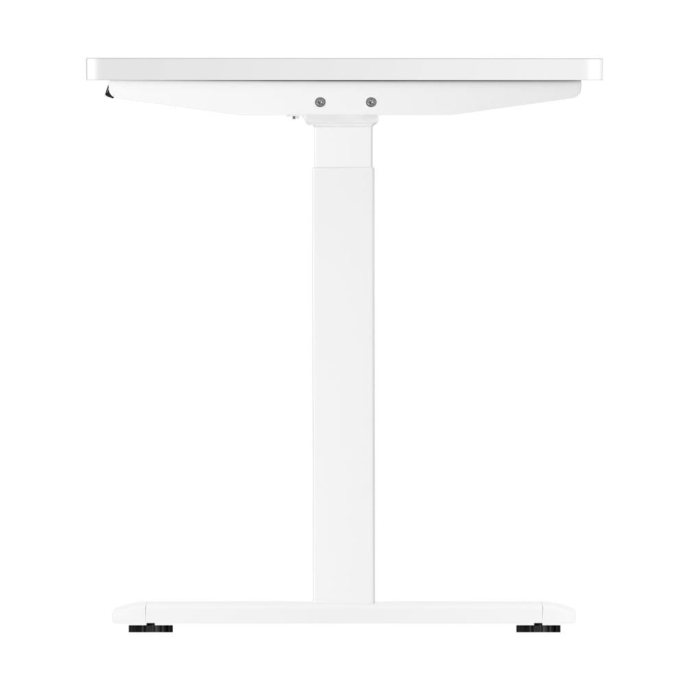 Oikiture Standing Desk Dual Motor Electric Height Adjustable Sit Stand Table - White/White - 1200mm x 600mm-Standing Desks-PEROZ Accessories