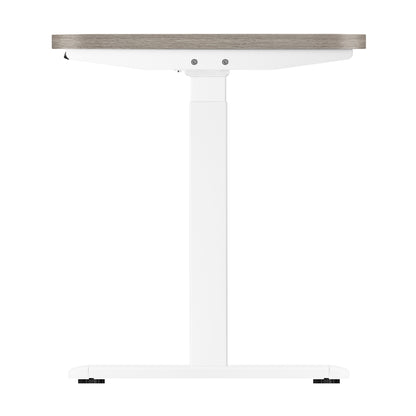 Oikiture 140cm Electric Standing Desk Dual Motor White &amp; Grey-Oak-Standing Desk-PEROZ Accessories