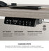Oikiture 140cm Electric Standing Desk Dual Motor White & Grey-Oak-Standing Desk-PEROZ Accessories