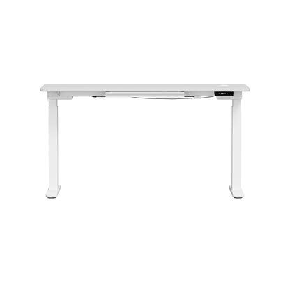 Oikiture 140cm Electric Standing Desk with Drawer Adjustable White-Standing Desk-PEROZ Accessories