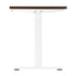 Oikiture Standing Desk Dual Motor Electric Height Adjustable Sit Stand Table - White/Walnut - 1400mm x 700mm-Office Desks-PEROZ Accessories