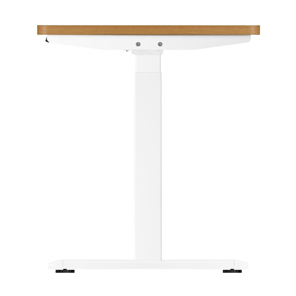 OIKITURE Ergonomic Sit Stand Desk 28&quot;-45&quot; Electric Standing Desk Home Office Computer Workstation Height Adjustable Desk 160cm Length White and WN-Standing Desk-PEROZ Accessories