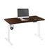 Oikiture Sit-Stand Desk Height Adjustable Desk White&Walnut-Standing Desks-PEROZ Accessories