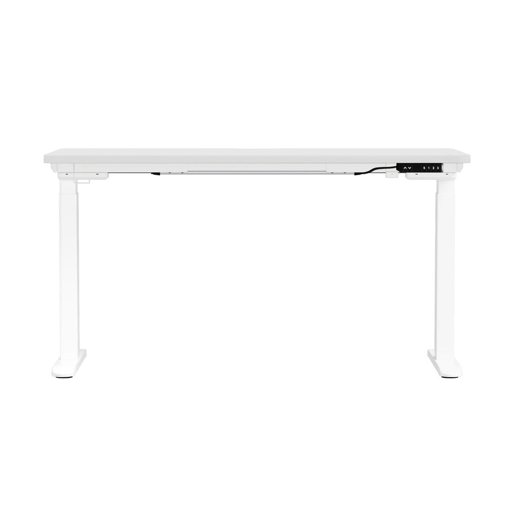 Oikiture Standing Desk Wireless Charging Dual Motor 140CM White-Standing Desk-PEROZ Accessories
