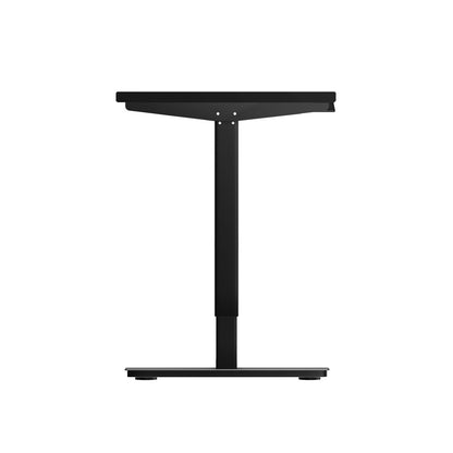 Oikiture Electric Standing Desk Single Motor Height Adjustable Sit Stand Table - Black/Black - 1200mm x 600mm-Office Desks-PEROZ Accessories