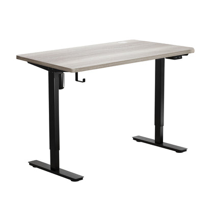 Oikiture 140CM Electric Standing Desk Adjustable Black &amp; Grey-Oak-Standing Desk-PEROZ Accessories