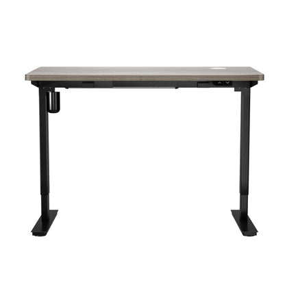 Oikiture 140CM Electric Standing Desk Adjustable Black &amp; Grey-Oak-Standing Desk-PEROZ Accessories