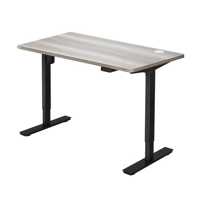 Oikiture 140CM Electric Standing Desk Adjustable Black &amp; Grey-Oak-Standing Desk-PEROZ Accessories
