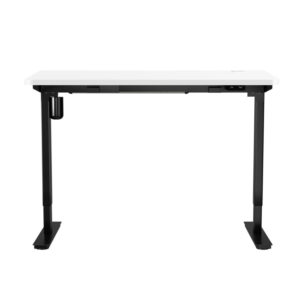 Oikiture Electric Standing Desk Single Motor Height Adjustable Sit Stand Table - 1400mm x 700mm-Standing Desks-PEROZ Accessories