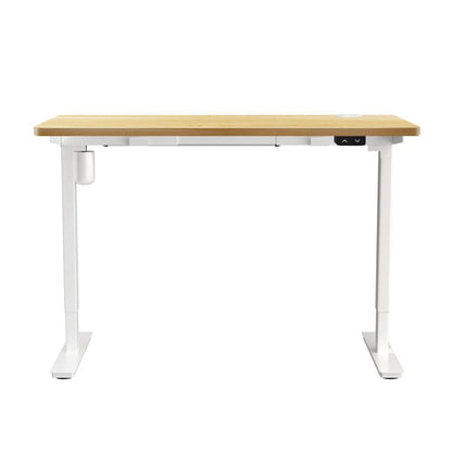 Oikiture Electric Standing Desk Single Motor Height Adjustable Sit Stand Table - 1200mm x 600mm-Standing Desks-PEROZ Accessories