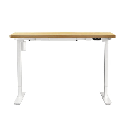 Oikiture Electric Standing Desk Single Motor Height Adjustable Sit Stand Table - 1200mm x 600mm-Office Desks-PEROZ Accessories
